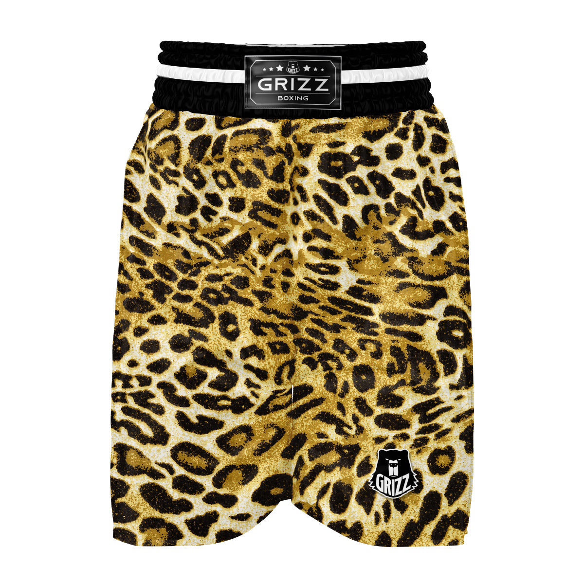 Leopard Print Pattern Boxing Shorts-grizzshop