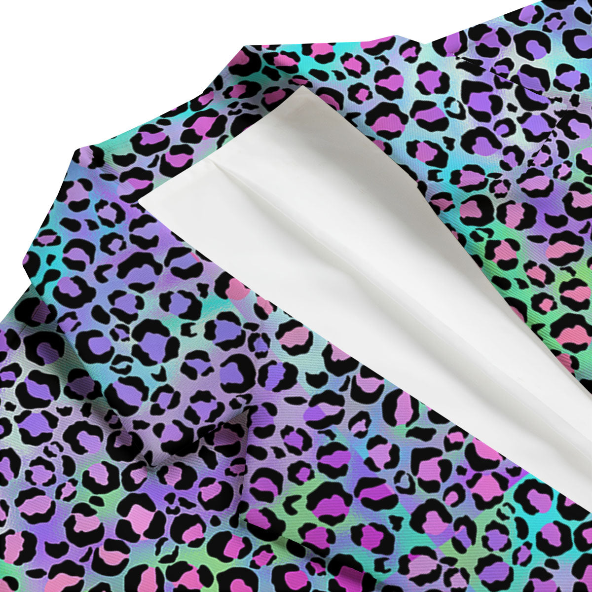 Leopard Rainbow And Purple Print Pattern Men's Blazer-grizzshop