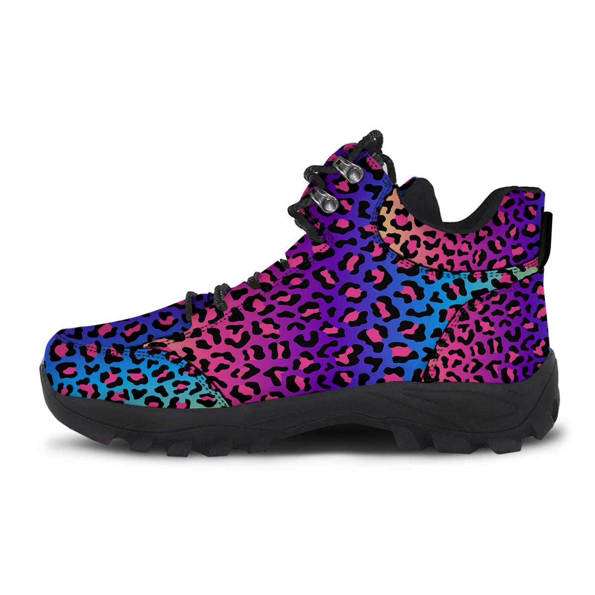 Leopard Rainbow Print Hiking Shoes-grizzshop