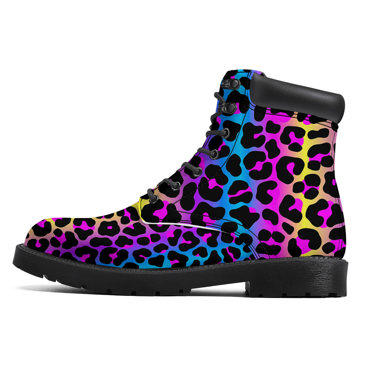 Leopard Rainbow Print Pattern Boots-grizzshop