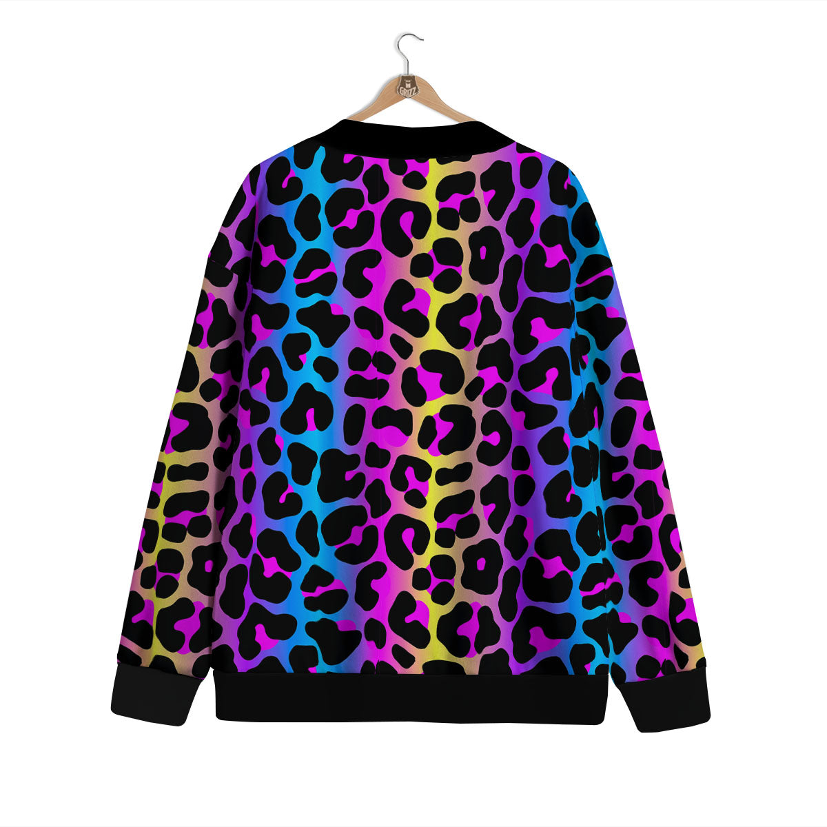 Leopard Rainbow Print Pattern Cardigan-grizzshop