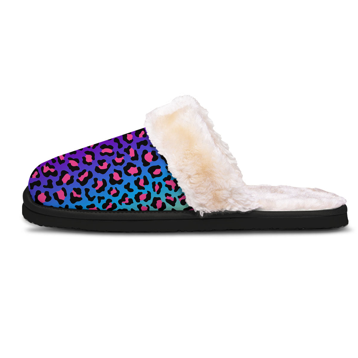 Leopard Rainbow Print Slippers-grizzshop