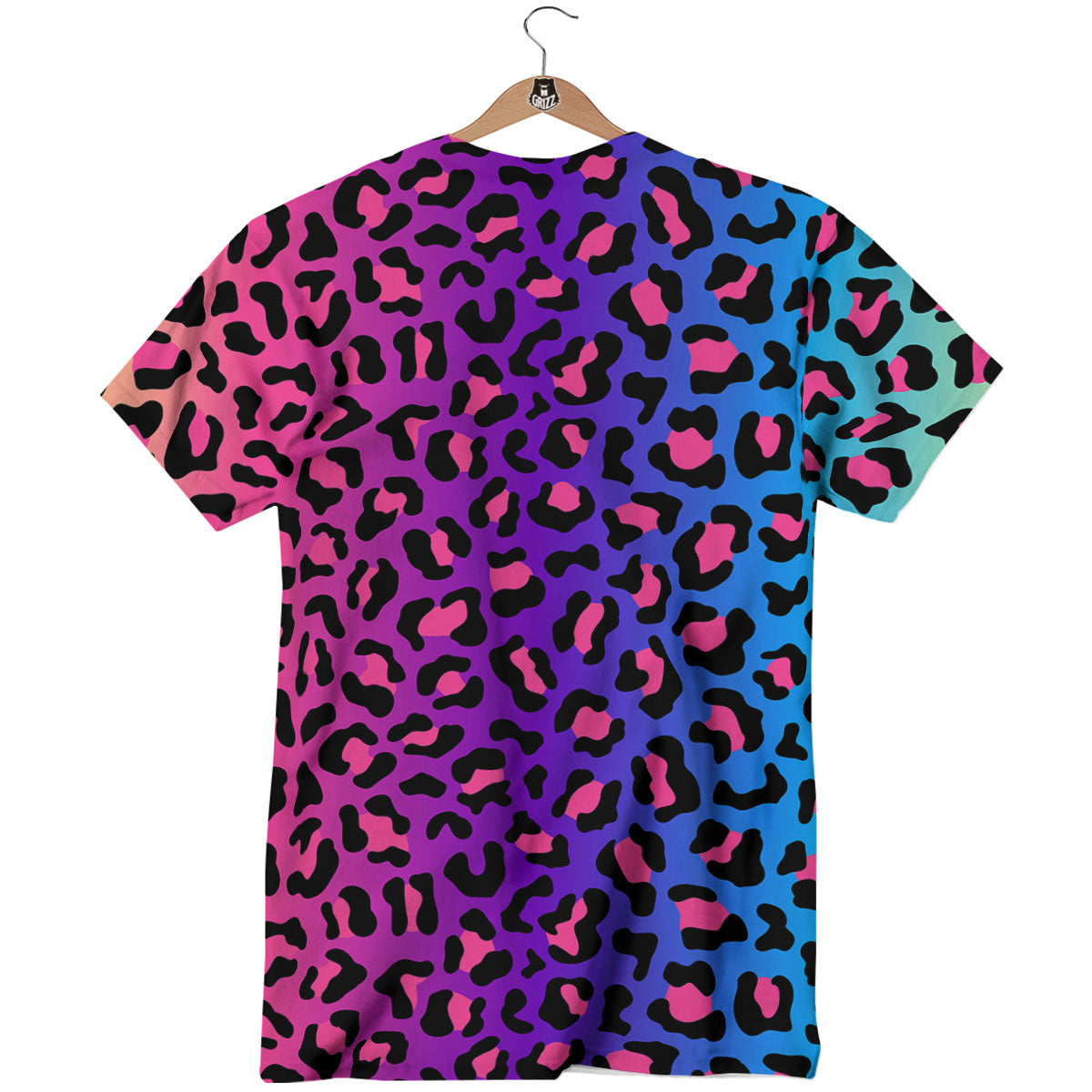 Leopard Rainbow Print T-Shirt-grizzshop