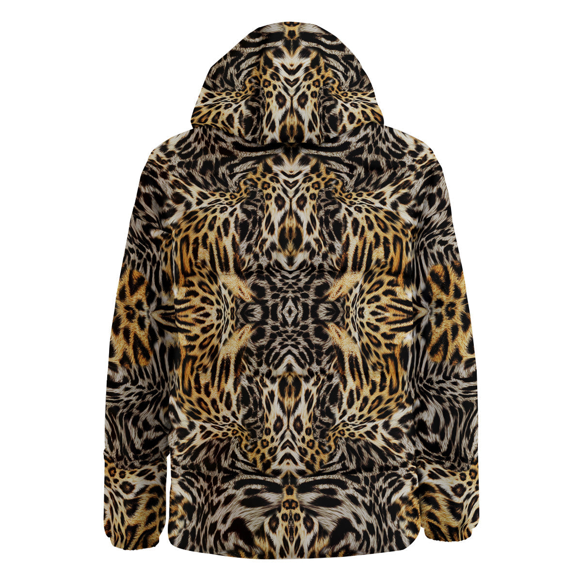 Leopard Skin Texture Print Pattern Down Jacket-grizzshop