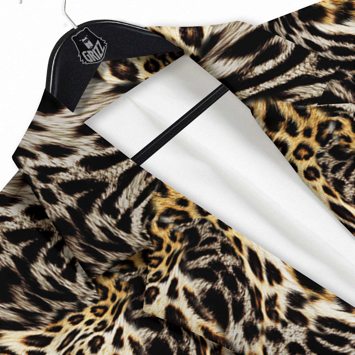 Leopard Skin Texture Print Pattern Men's Sport Coat-grizzshop
