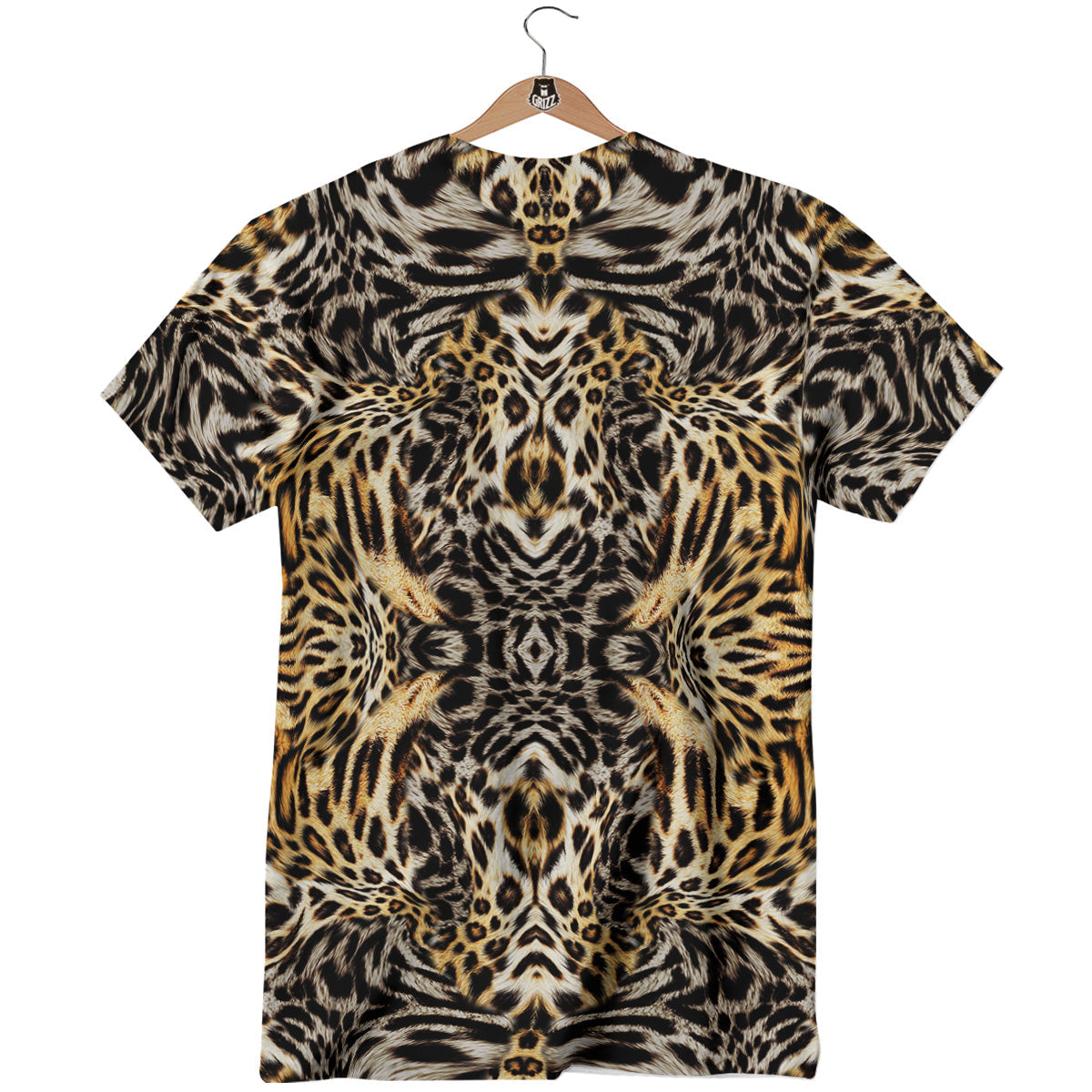 Leopard Skin Texture Print Pattern T-Shirt-grizzshop