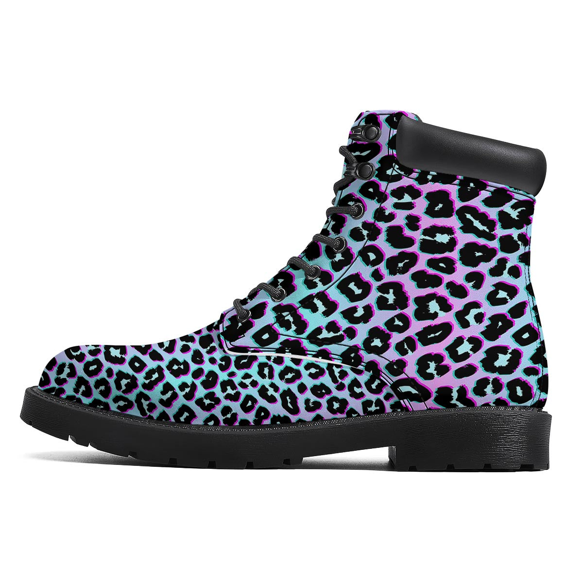 Leopard Trippy Psychedelic Print Pattern Boots-grizzshop