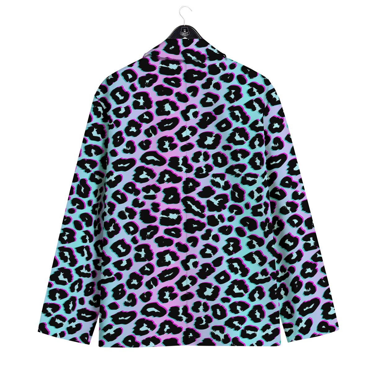 Leopard Trippy Psychedelic Print Pattern Men's Sport Coat-grizzshop