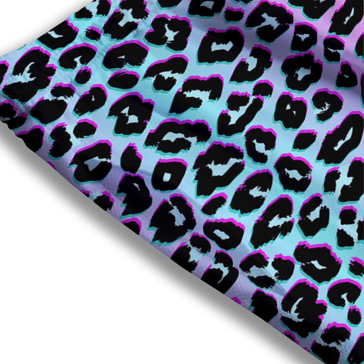 Leopard Trippy Psychedelic Print Pattern Mesh Shorts