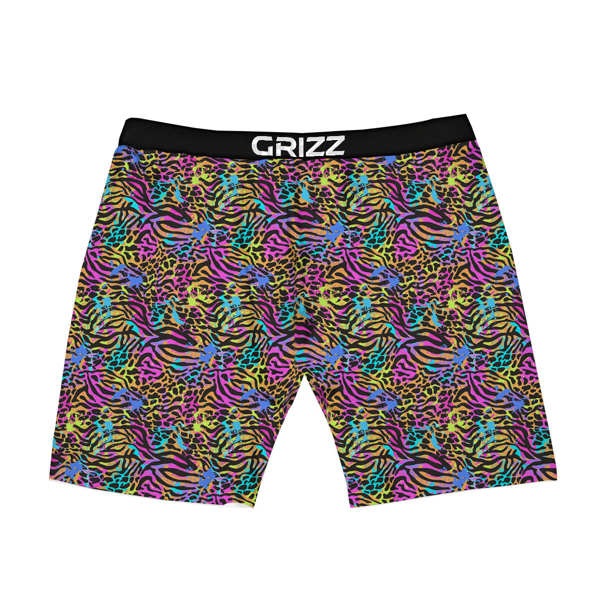 Leopard Zebra Colorful Print Pattern Boxer Briefs-grizzshop