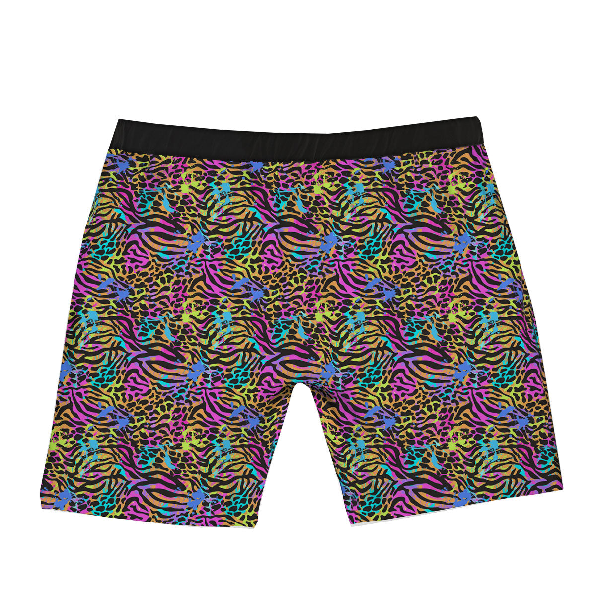 Leopard Zebra Colorful Print Pattern Boxer Briefs-grizzshop