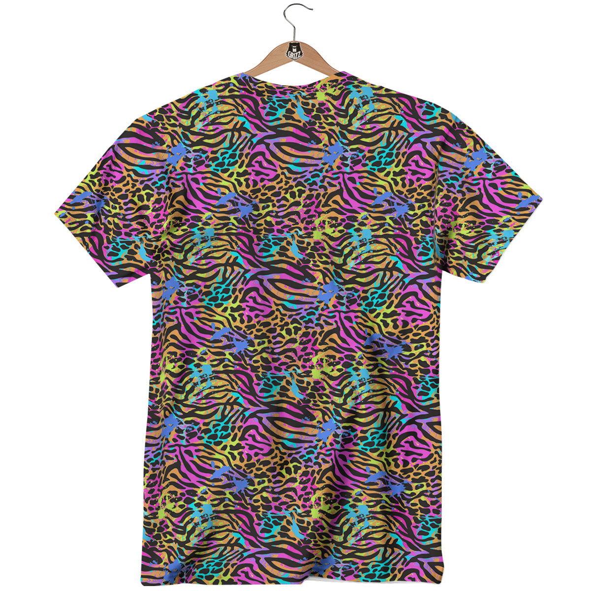 Leopard Zebra Colorful Print Pattern T-Shirt-grizzshop