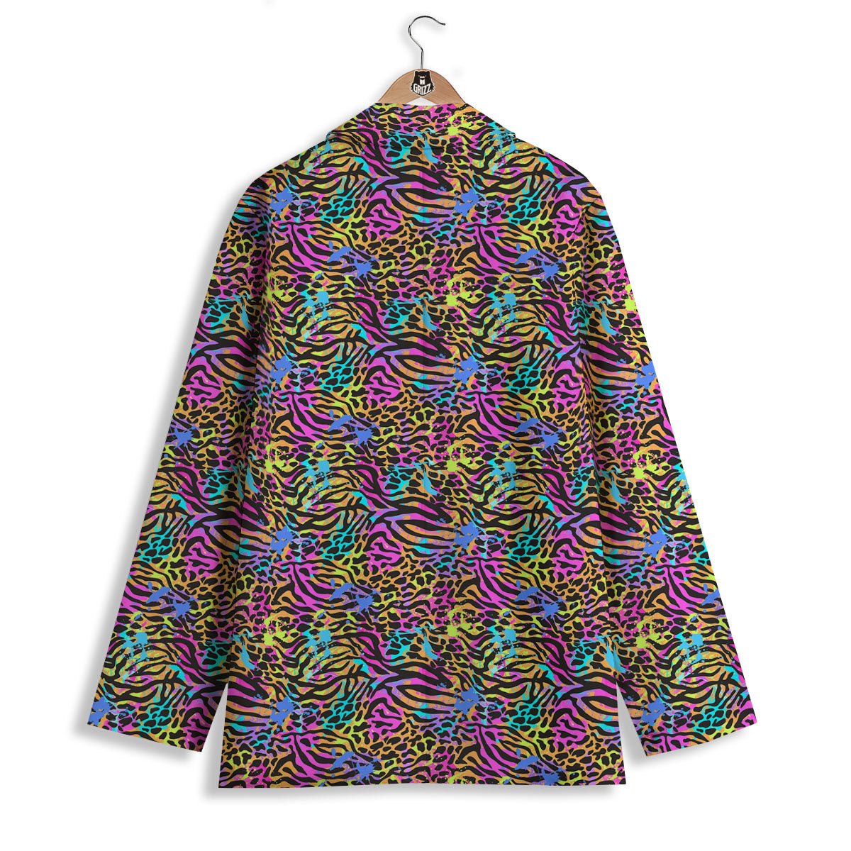Leopard Zebra Colorful Print Pattern Women's Blazer-grizzshop