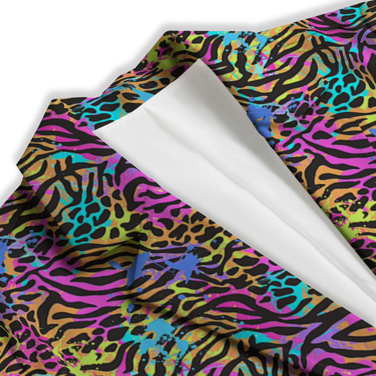 Leopard Zebra Colorful Print Pattern Women's Blazer-grizzshop