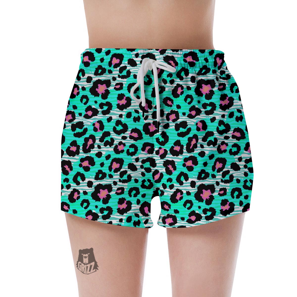 Leopard Zebra Print Women's Shorts-grizzshop