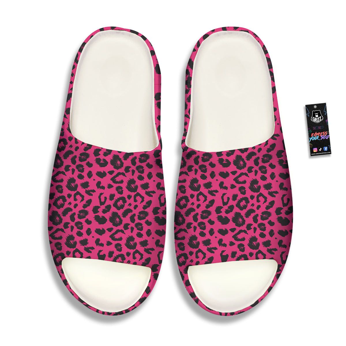 Leopard Hot Pink Print Sandals-grizzshop