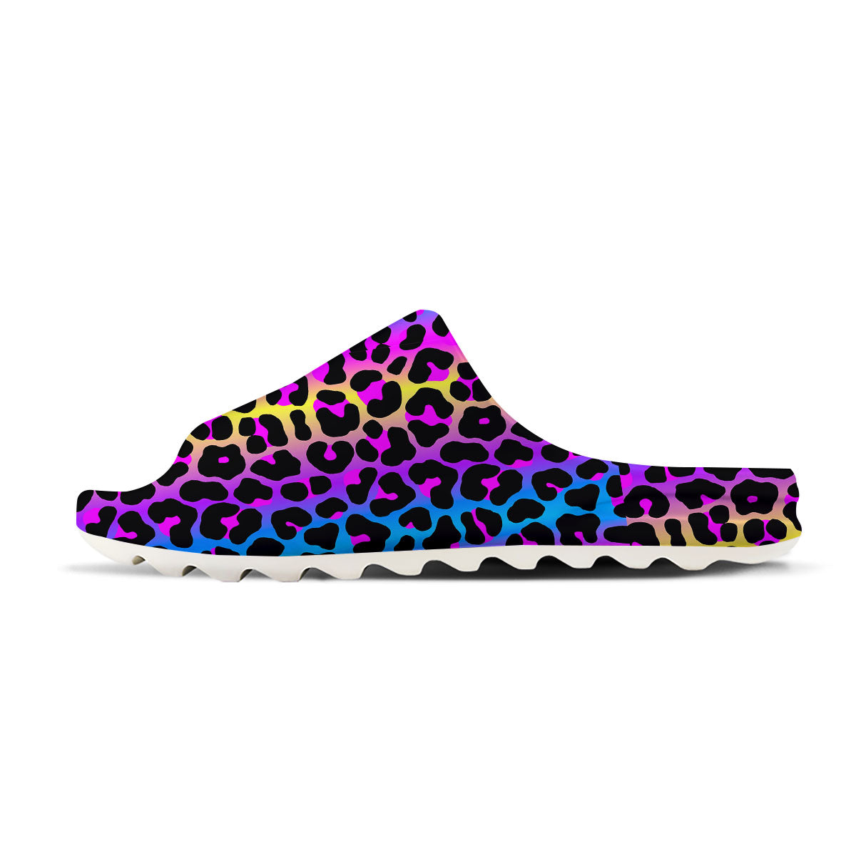 Leopard Rainbow Print Pattern Sandals-grizzshop