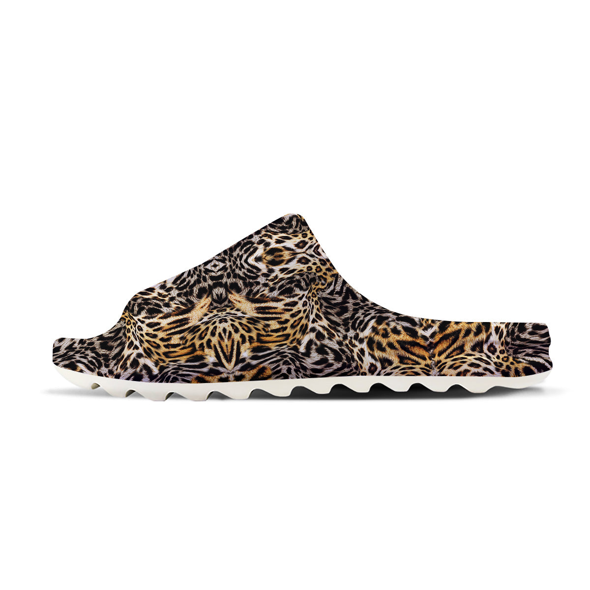 Leopard Skin Texture Print Pattern Sandals-grizzshop