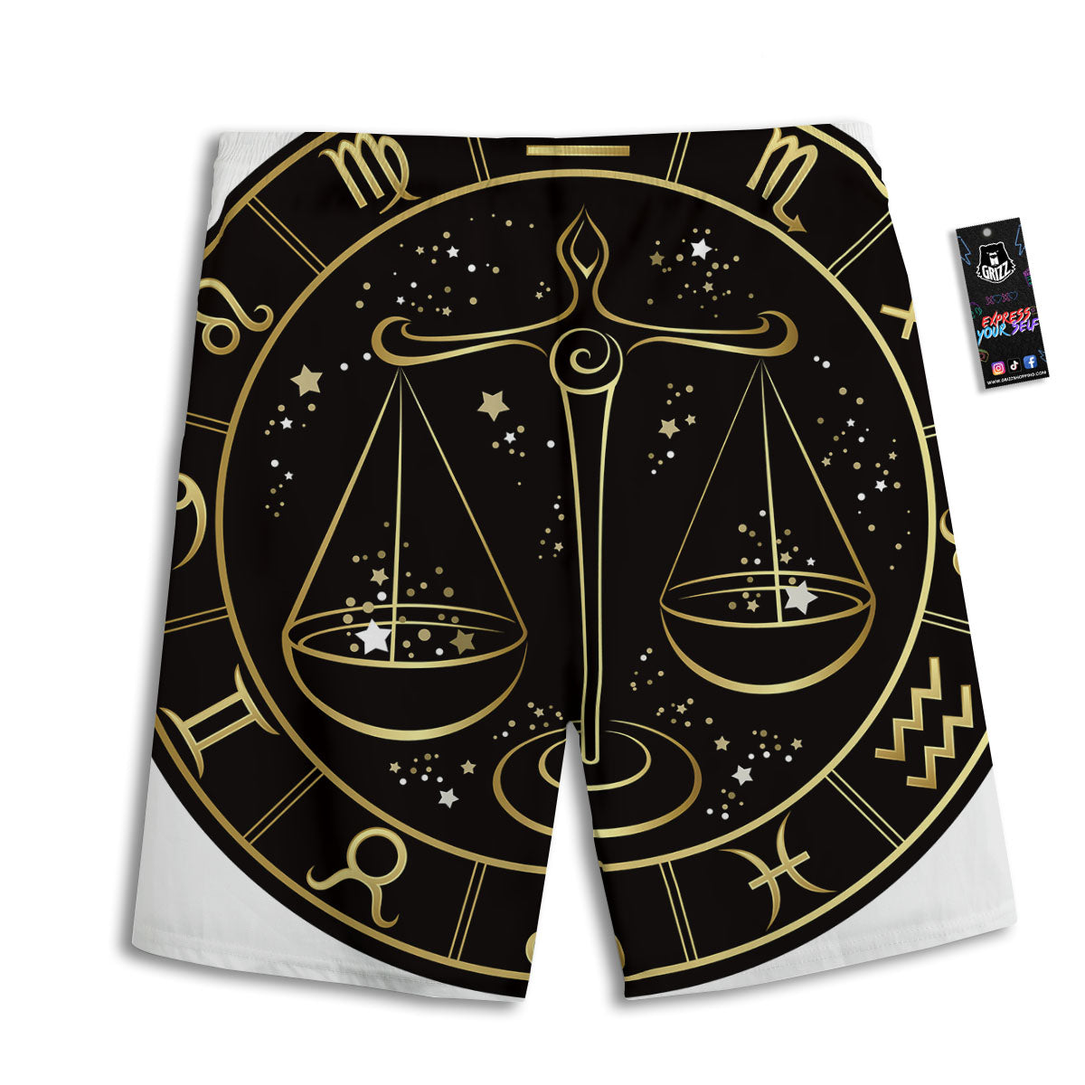 Mummy Halloween Print Men's Athletic Shorts