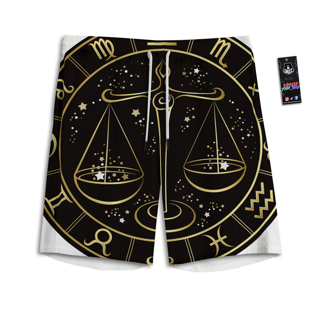Mummy Halloween Print Men's Athletic Shorts