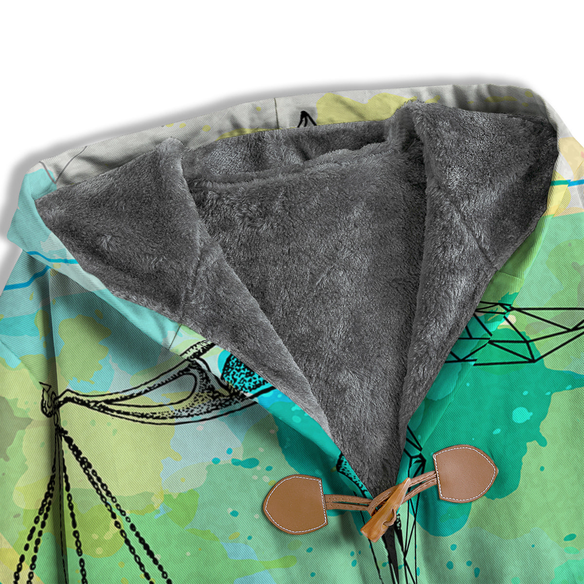Libra Sign Colorful Print Men's Windbreaker Jacket-grizzshop