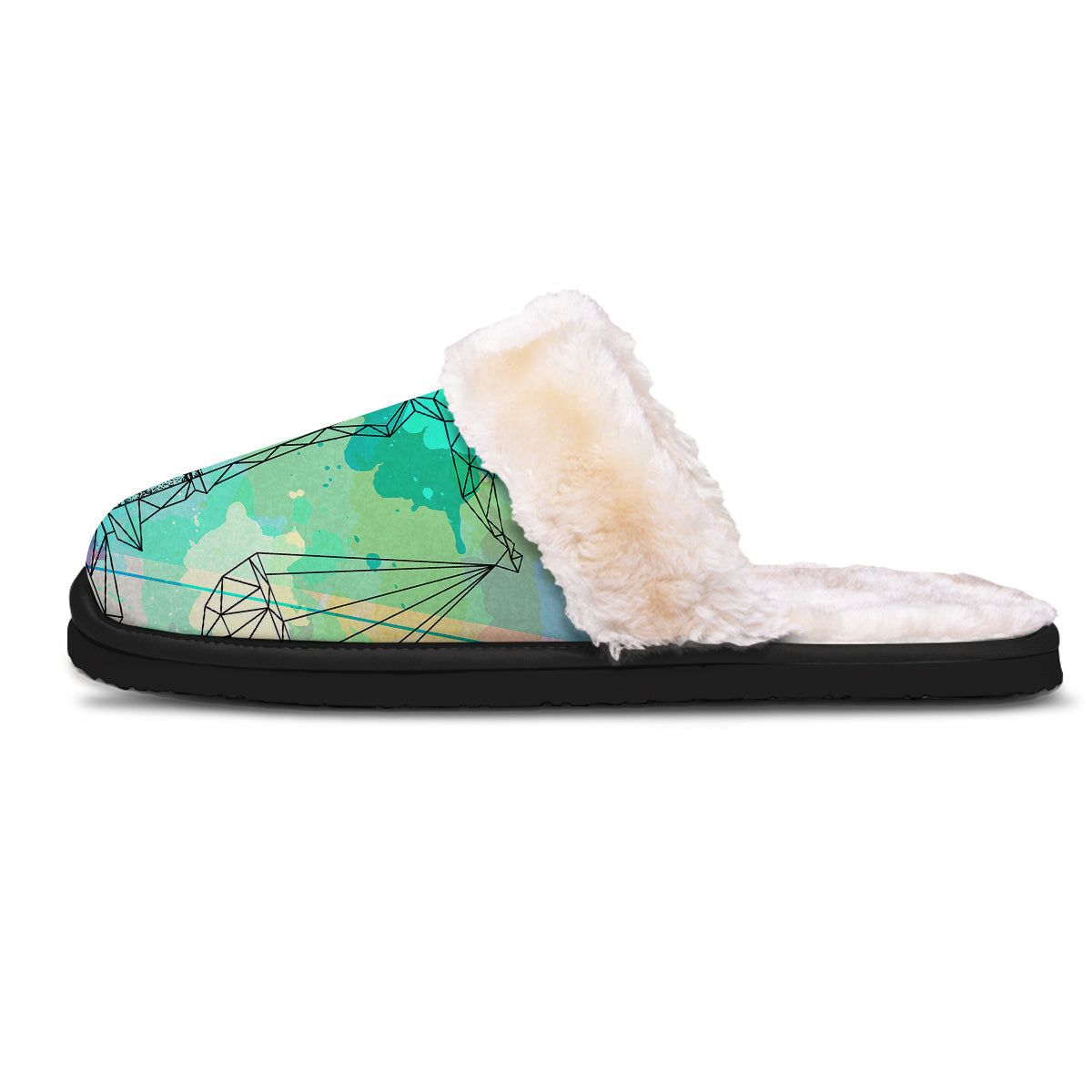 Libra Sign Colorful Print Slippers-grizzshop