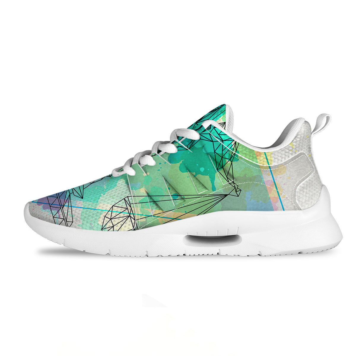 Libra Sign Colorful Print Tennis Shoes-grizzshop