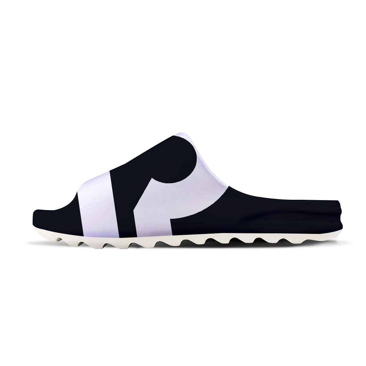 Libra Sign White And Black Print Sandals-grizzshop