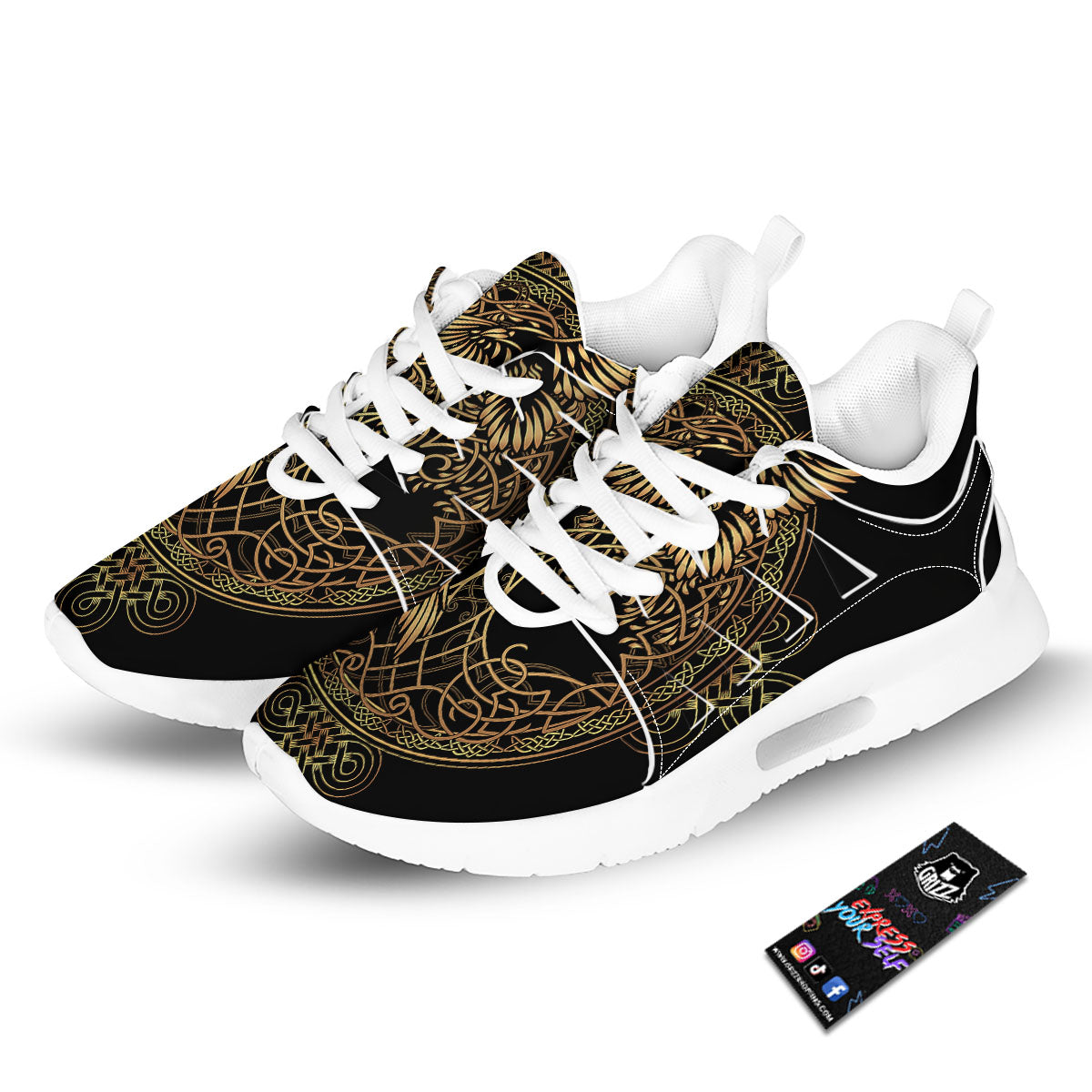 Life Of Tree Yggdrasil Print Tennis Shoes-grizzshop