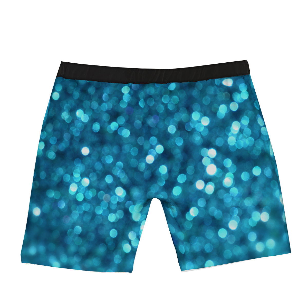 Light Blue Sparkle Print Boxer Briefs-grizzshop