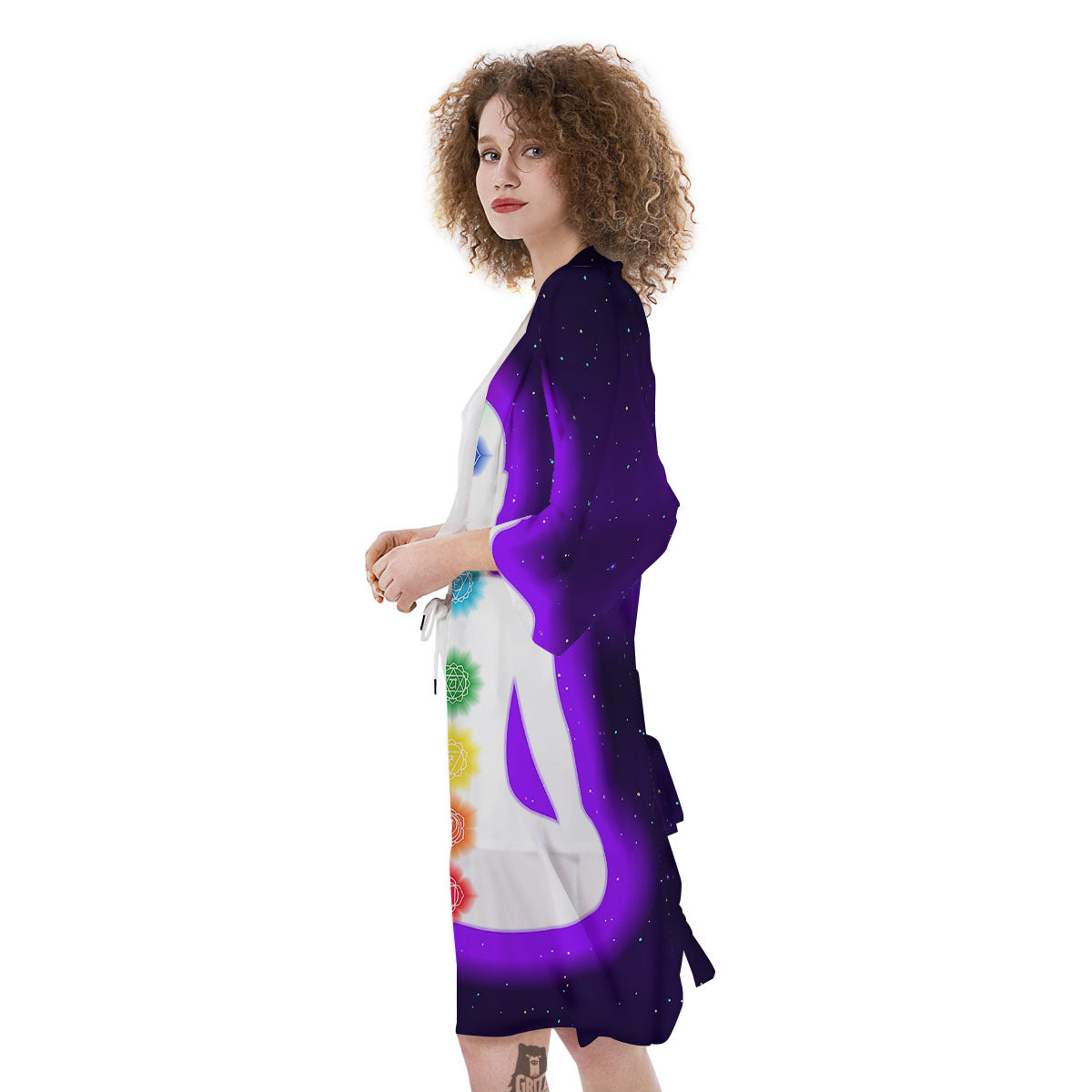 Light Of Seven Chakras Print Kimono-grizzshop