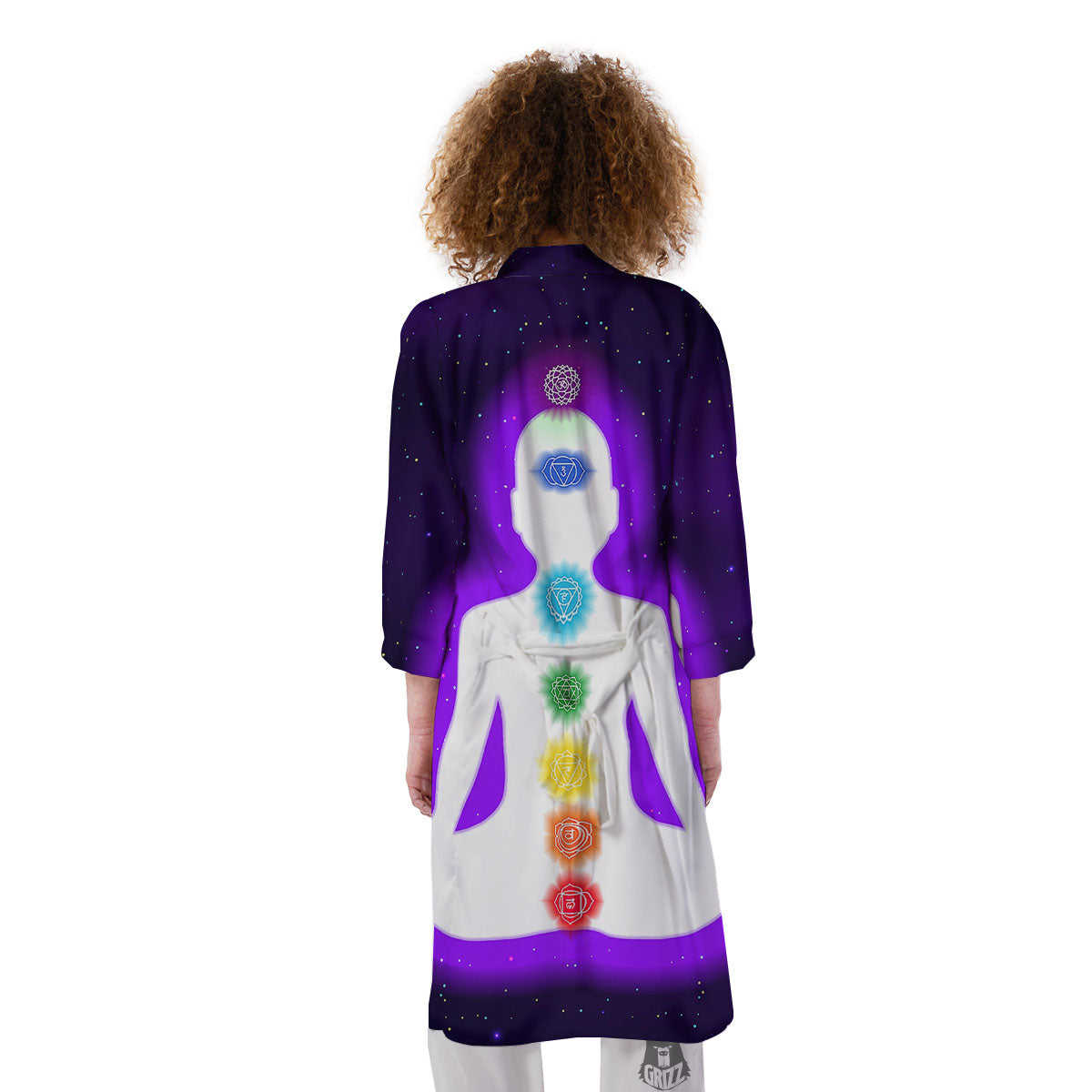 Light Of Seven Chakras Print Kimono-grizzshop