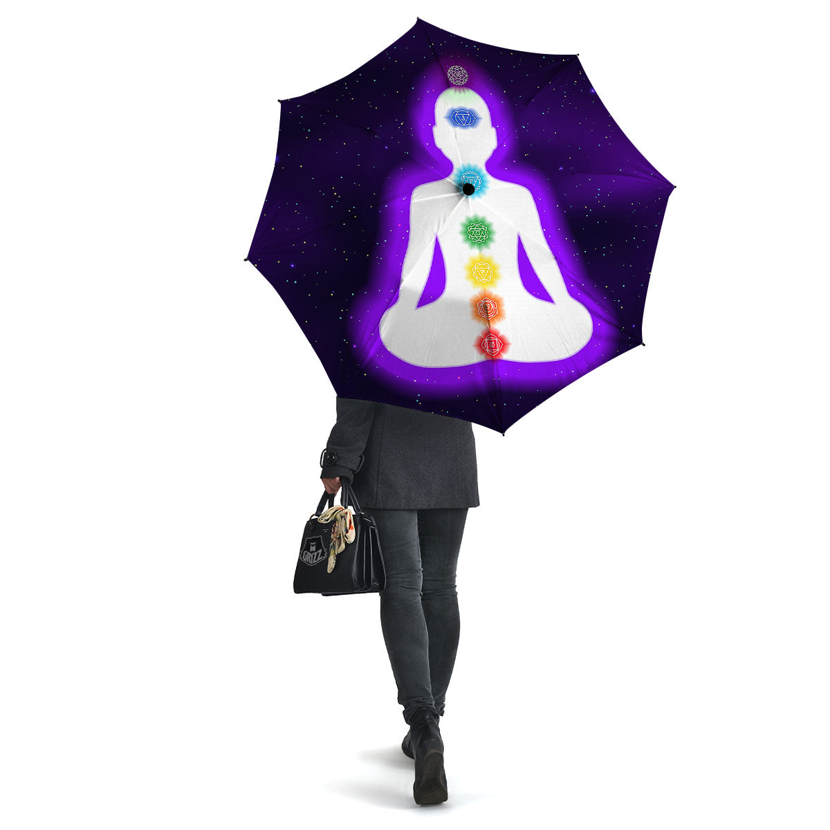Light Of Seven Chakras Print Umbrella-grizzshop