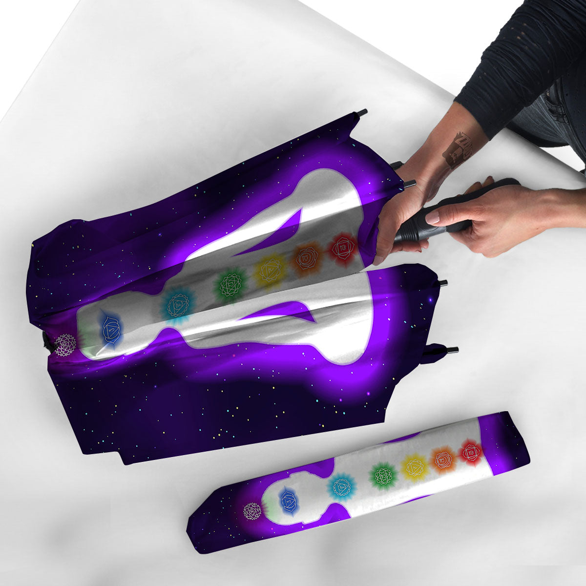 Light Of Seven Chakras Print Umbrella-grizzshop