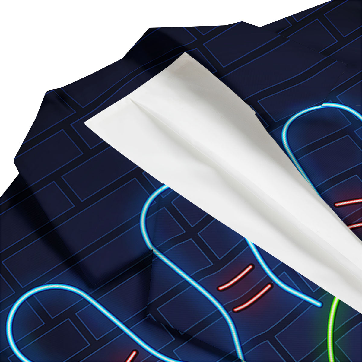 Light Up Bowling Pins Print Men's Blazer-grizzshop