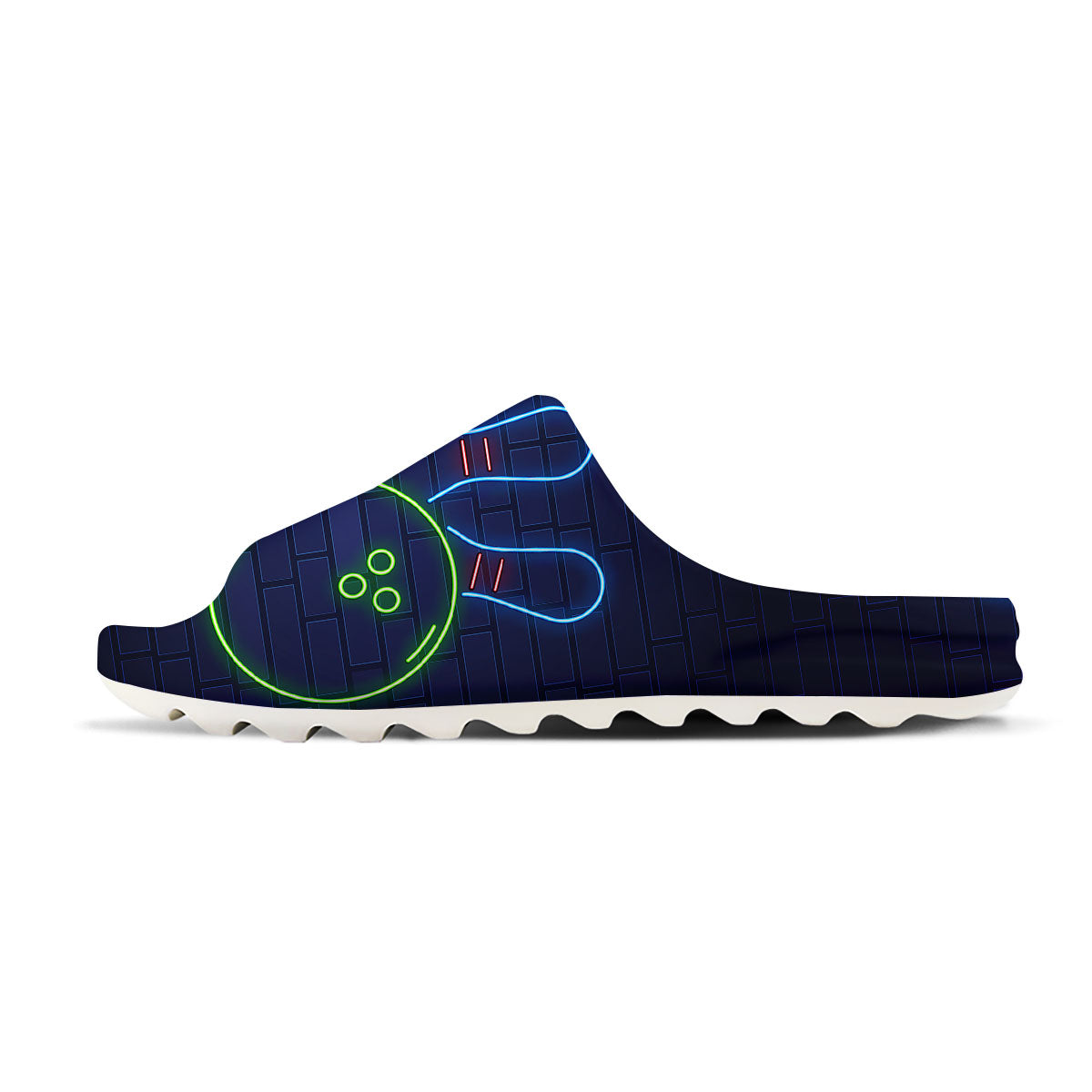 Light Up Bowling Pins Print Sandals-grizzshop