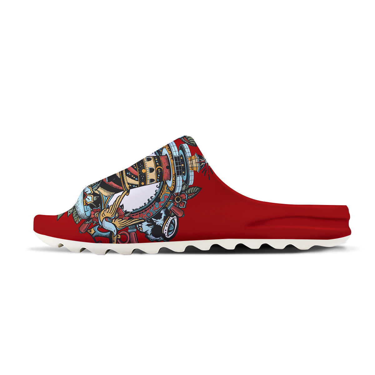 Lighthouse Sea Adventure Tattoo Print Sandals-grizzshop