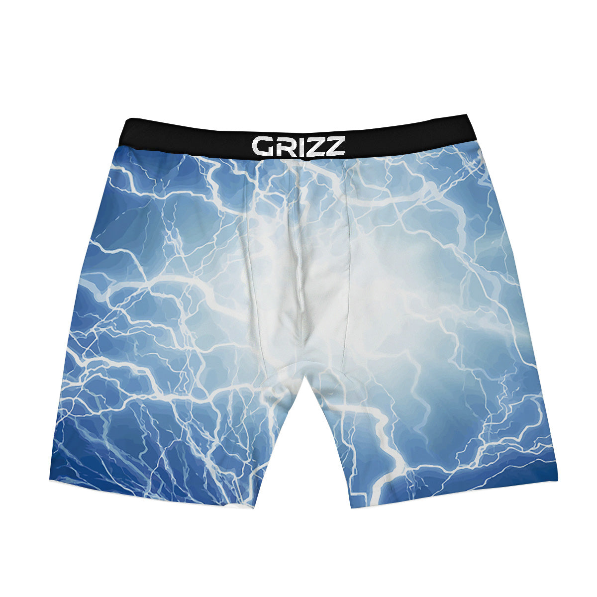 Lightning Blue Print Boxer Briefs-grizzshop