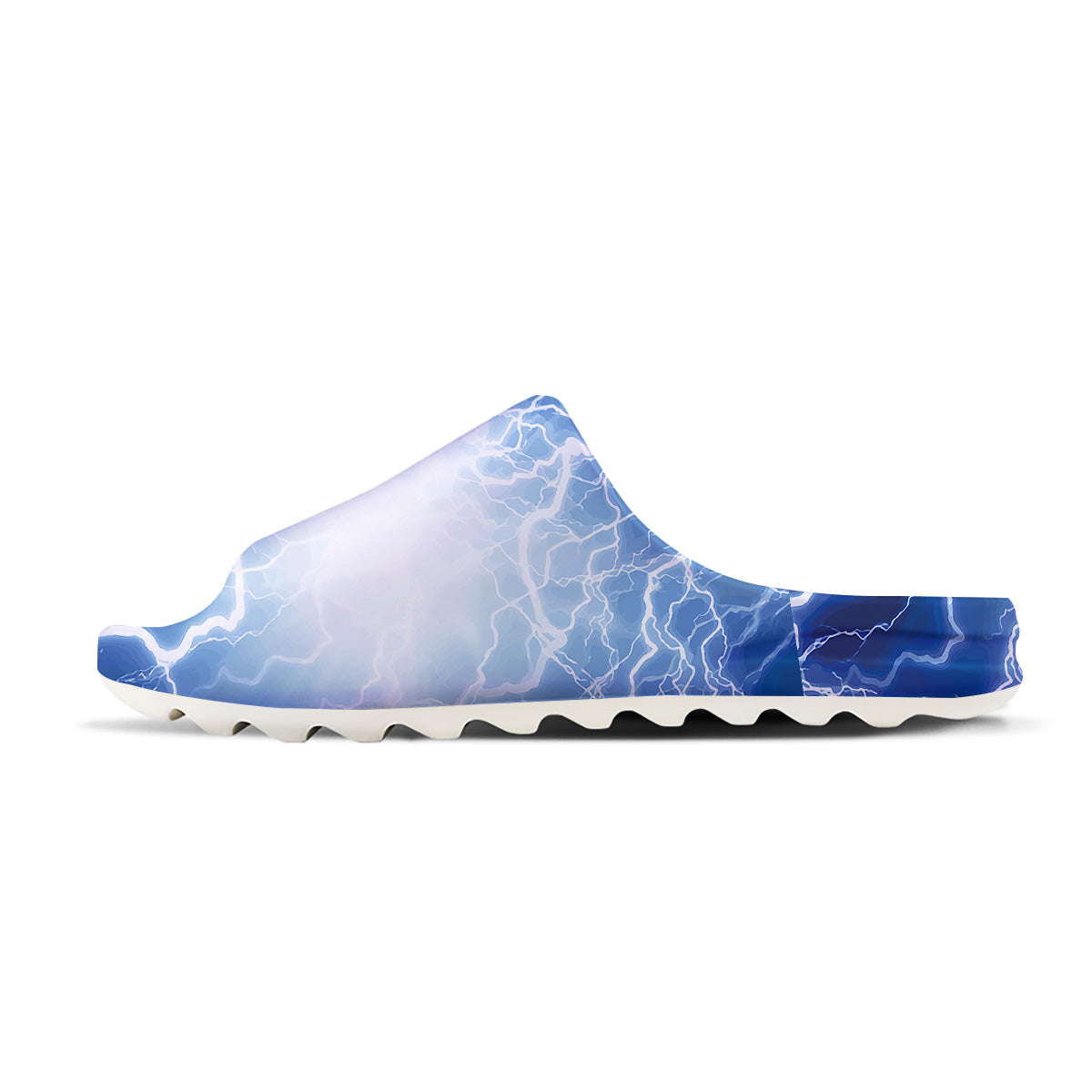 Lightning Blue Print Sandals-grizzshop