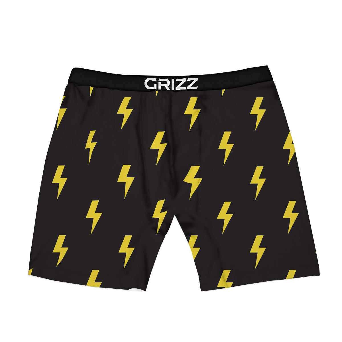 Lightning Bolts Yellow Print Pattern Boxer Briefs-grizzshop