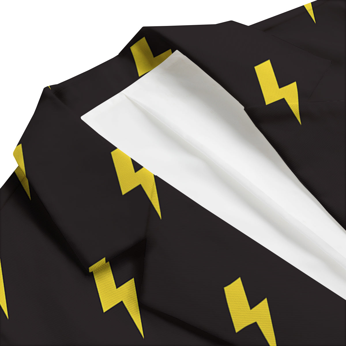 Lightning Bolts Yellow Print Pattern Men's Blazer-grizzshop