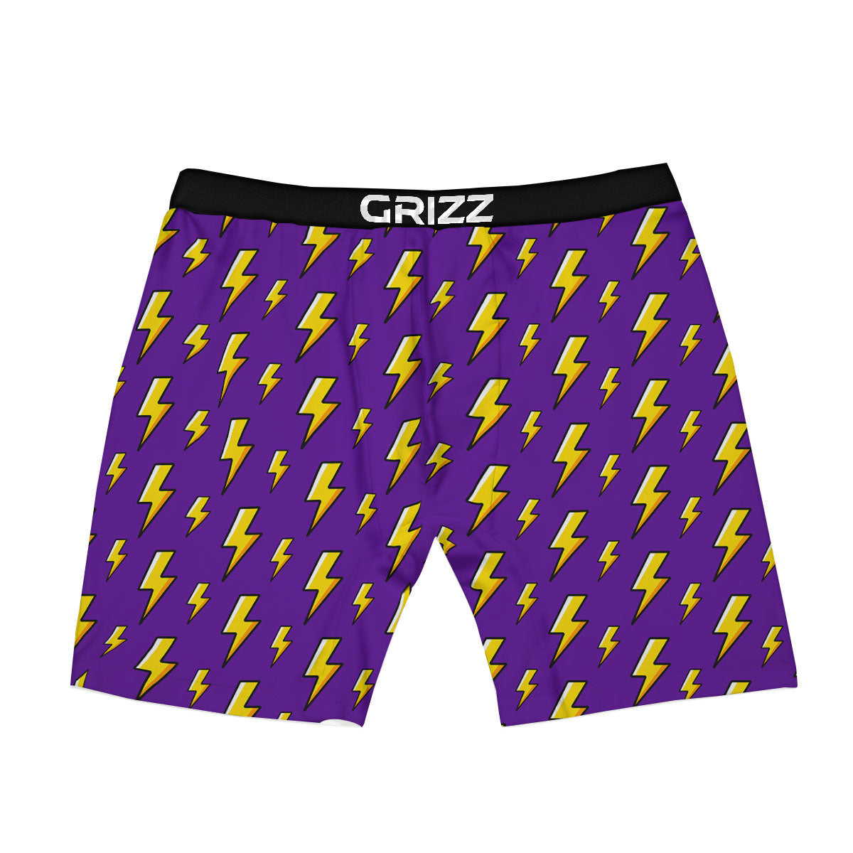 Lightning Purple Print Pattern Boxer Briefs-grizzshop