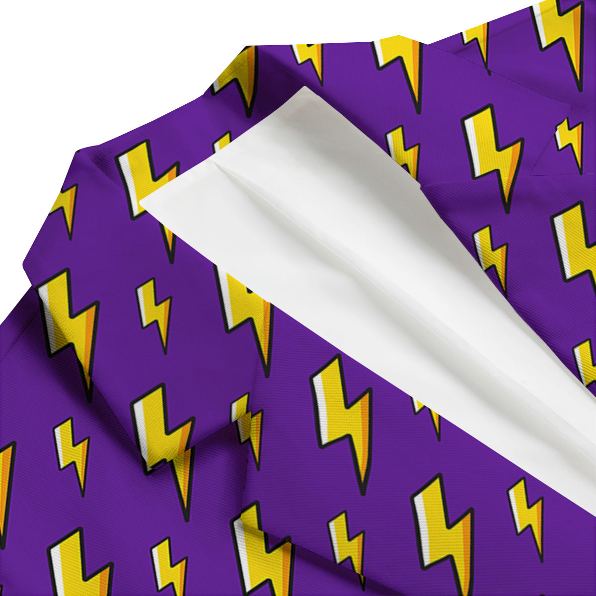 Lightning Purple Print Pattern Men's Blazer-grizzshop