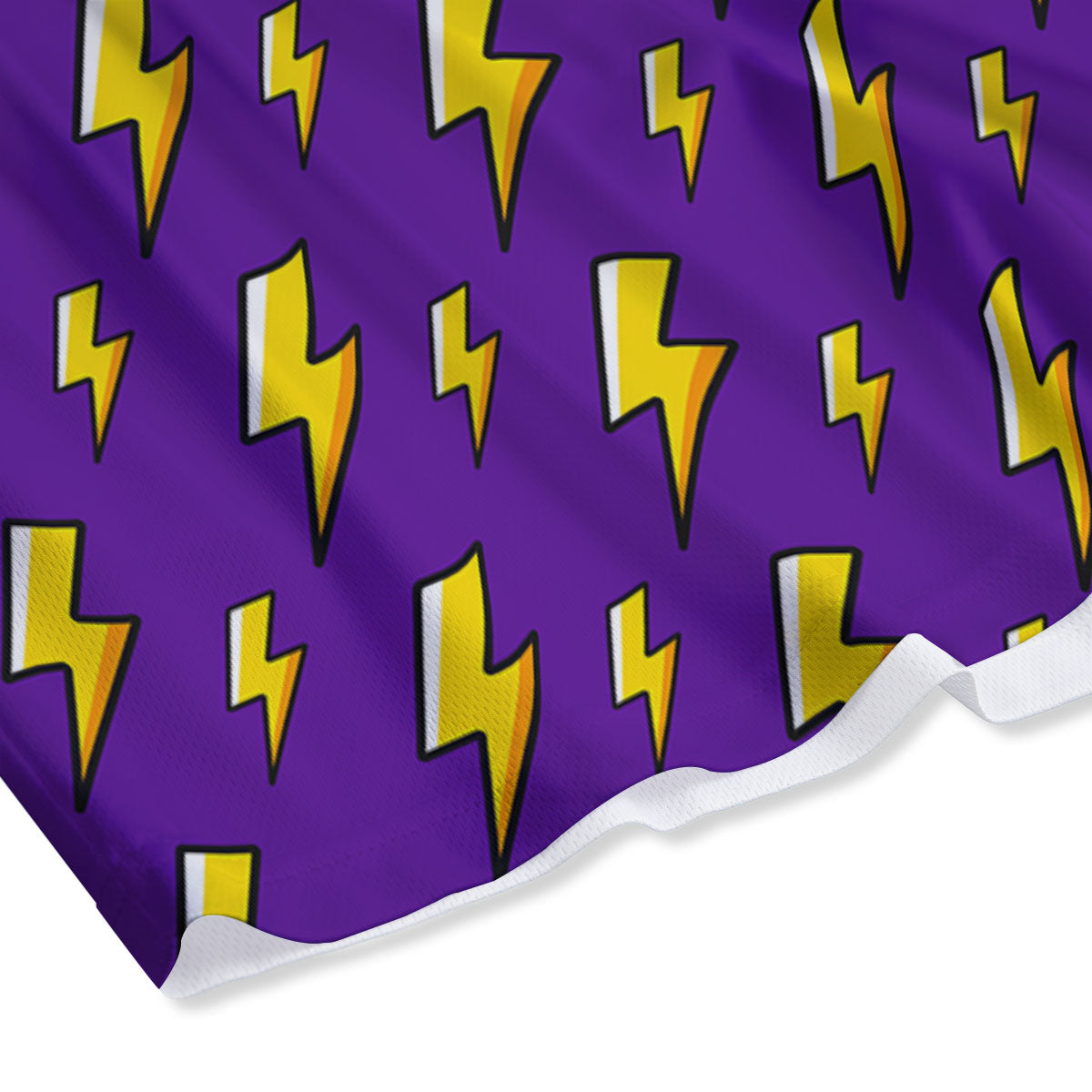 Lightning Purple Print Pattern Mesh Shorts-grizzshop