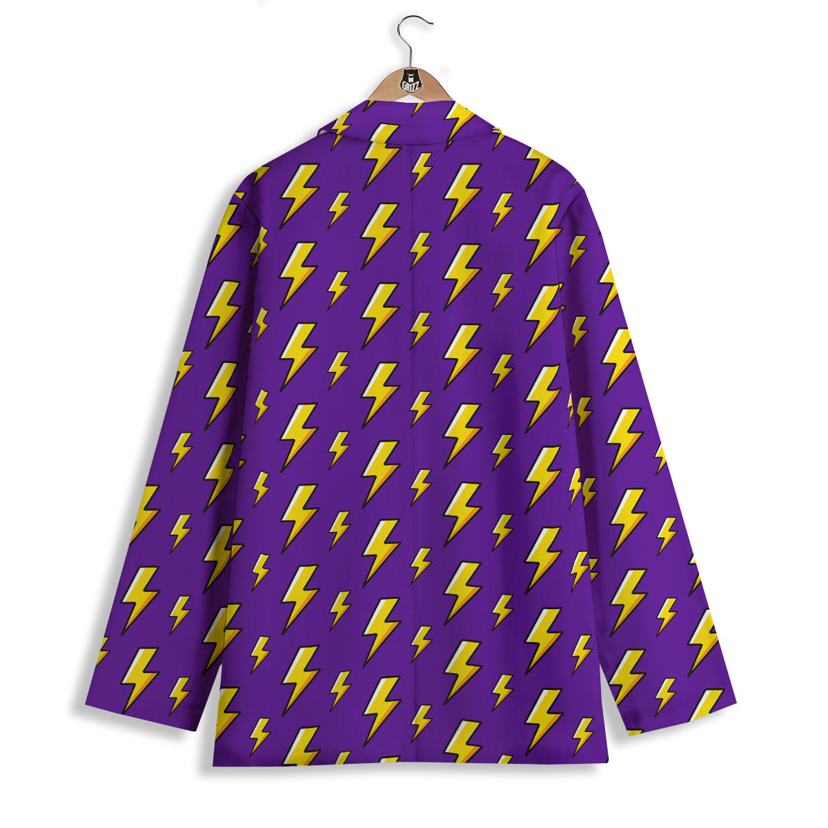 Lightning Purple Print Pattern Women's Blazer-grizzshop