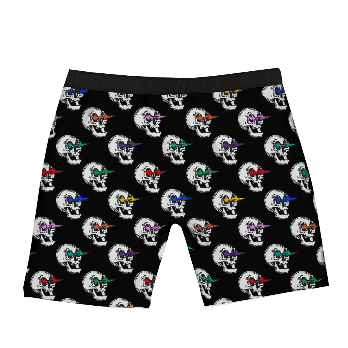 Lightning Skull Print Pattern Boxer Briefs-grizzshop