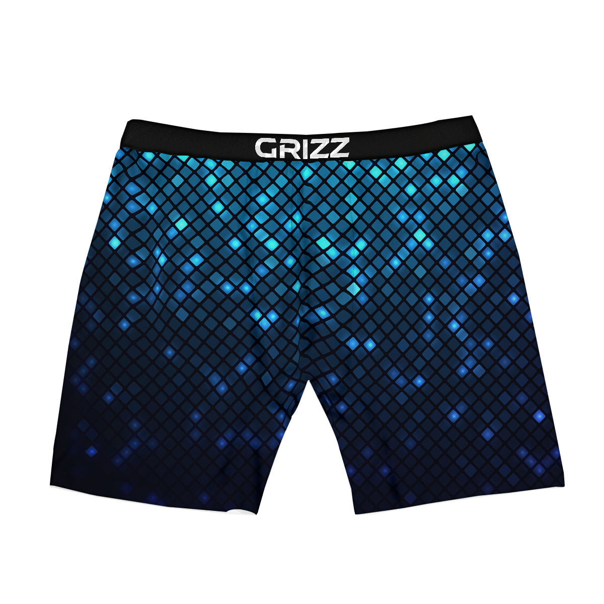 Lights Blue Disco Print Pattern Boxer Briefs-grizzshop