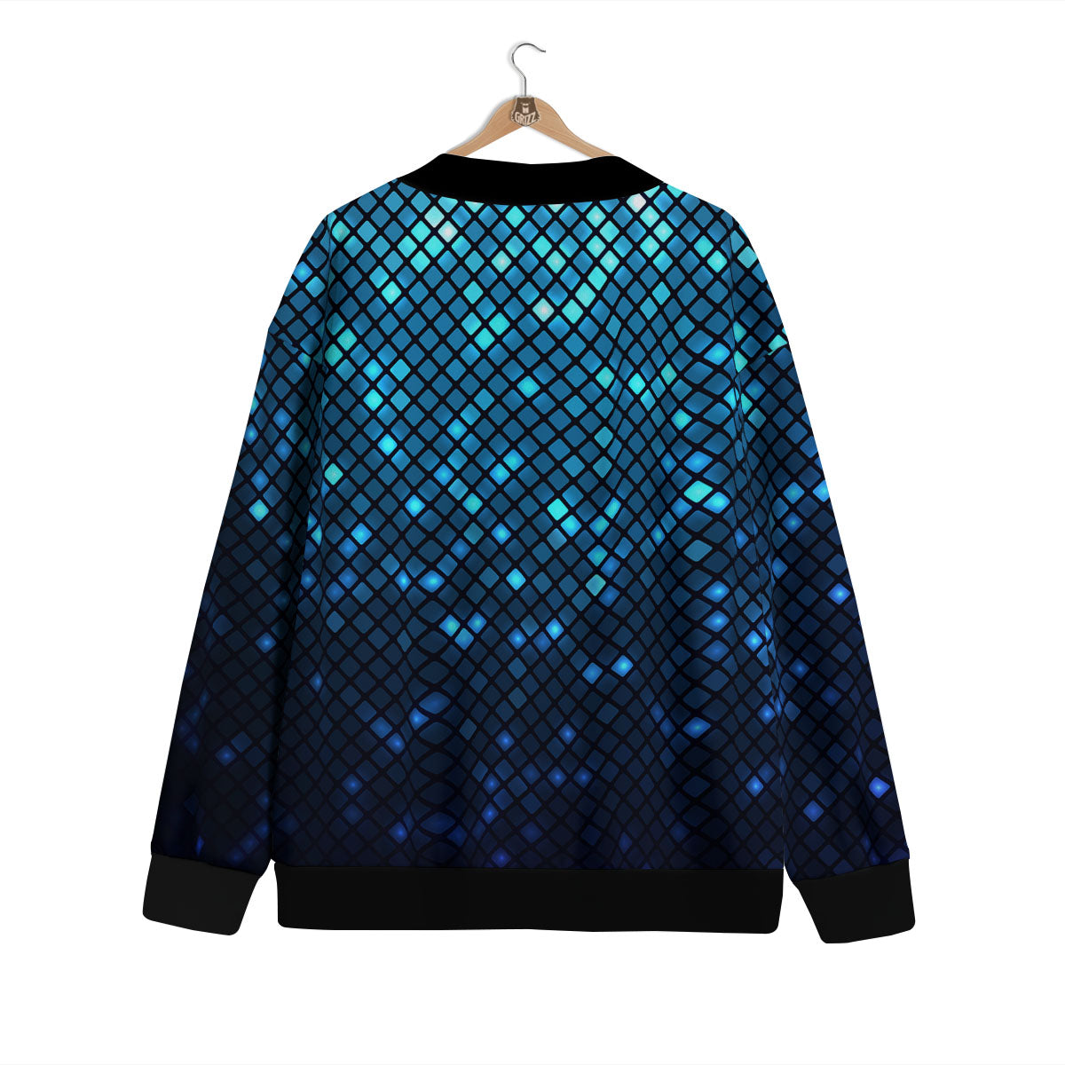 Lights Blue Disco Print Pattern Cardigan-grizzshop