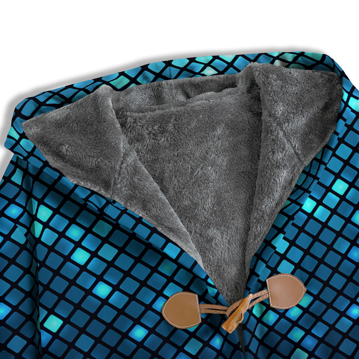 Lights Blue Disco Print Pattern Men's Windbreaker Jacket-grizzshop
