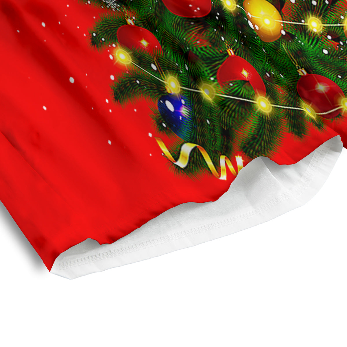 Lights Christmas Tree Print Men's Athletic Shorts